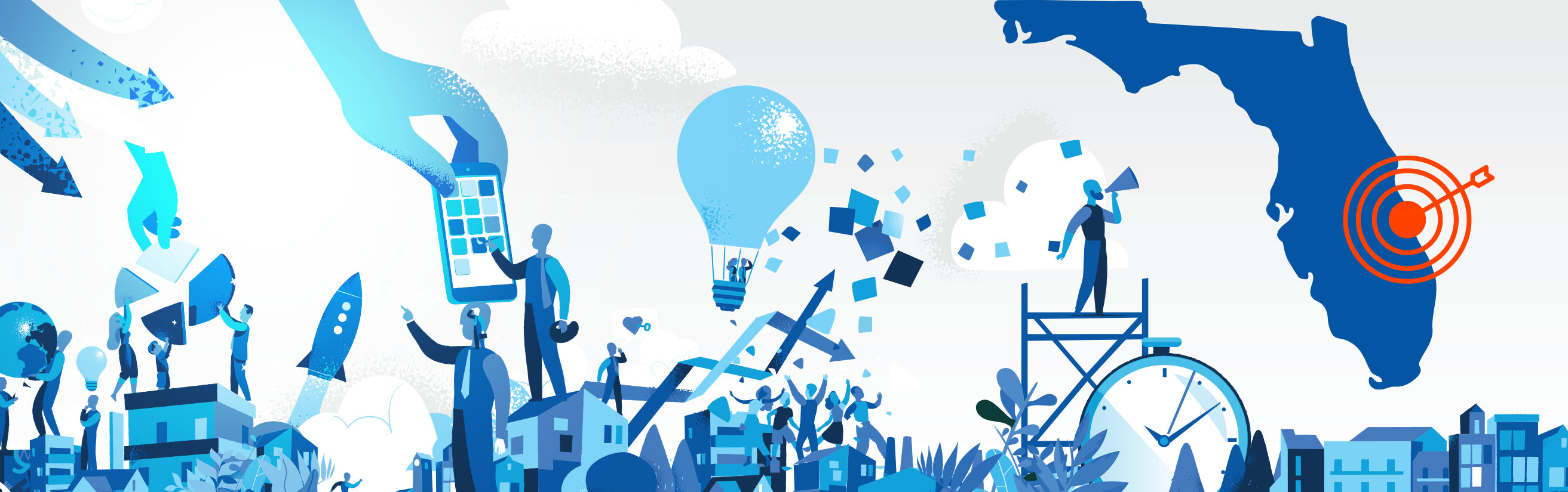 Illustration of business people