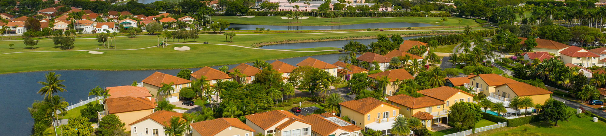 Aerial Shot of housing community